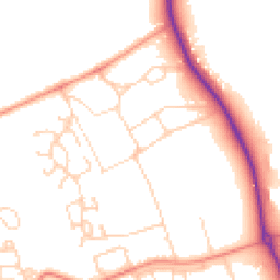 Daytime road noise heatmap for DL9 3AS