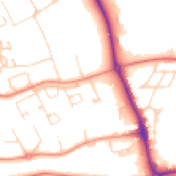 Daytime road noise heatmap for DL9 3AU