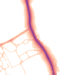 Daytime road noise heatmap for DL9 3AW