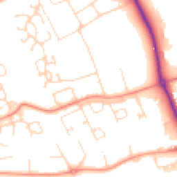 Daytime road noise heatmap for DL9 3BN