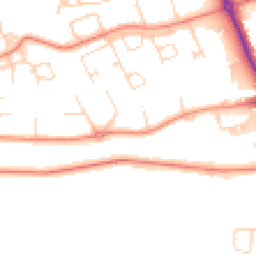 Daytime road noise heatmap for DL9 3EL