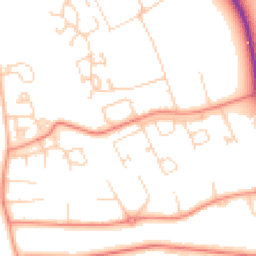 Daytime road noise heatmap for DL9 3EU