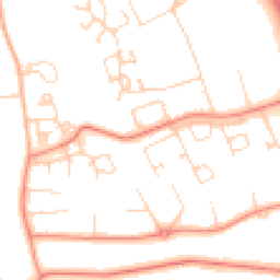 Daytime road noise heatmap for DL9 3EY