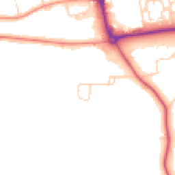 Daytime road noise heatmap for DL9 3JX