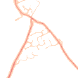 Daytime road noise heatmap for DL9 3NP