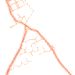 Daytime road noise heatmap for DL9 3NS