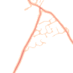 Daytime road noise heatmap for DL9 3NU