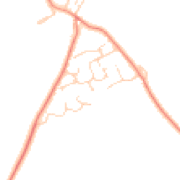 Daytime road noise heatmap for DL9 3NX