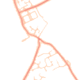 Daytime road noise heatmap for DL9 3PN