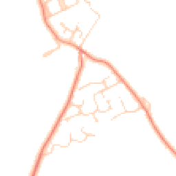 Daytime road noise heatmap for DL9 3RB