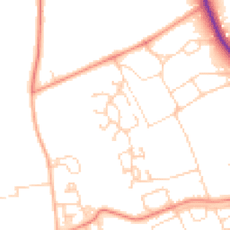 Daytime road noise heatmap for DL9 3SJ