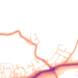 Daytime road noise heatmap for DL9 4BJ