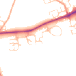 Daytime road noise heatmap for DL9 4BN