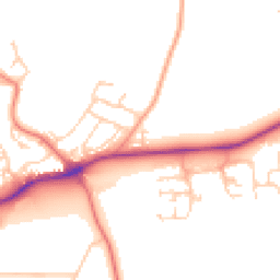 Daytime road noise heatmap for DL9 4LF