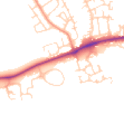 Daytime road noise heatmap for DL9 4QL