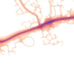 Daytime road noise heatmap for DL9 4QN