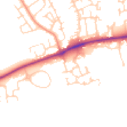 Daytime road noise heatmap for DL9 4RS