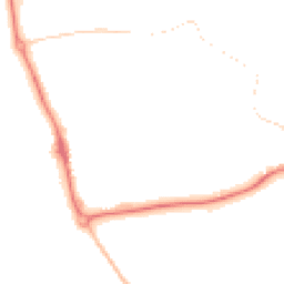 Night-time road noise heatmap for DL9 4SU