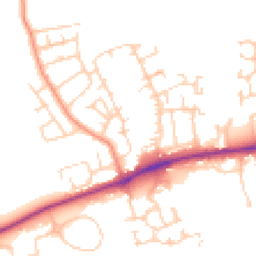 Daytime road noise heatmap for DL9 4TF