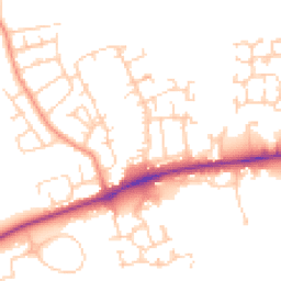 Daytime road noise heatmap for DL9 4TR