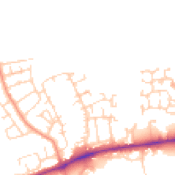 Daytime road noise heatmap for DL9 4TY