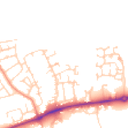 Daytime road noise heatmap for DL9 4UA