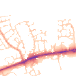 Daytime road noise heatmap for DL9 4UG