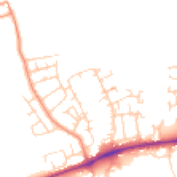 Daytime road noise heatmap for DL9 4UZ