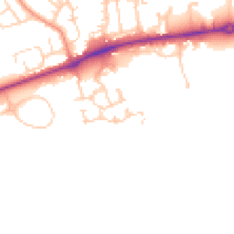 Daytime road noise heatmap for DL9 4WA