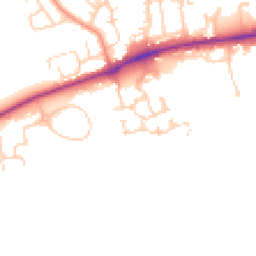 Daytime road noise heatmap for DL9 4WB