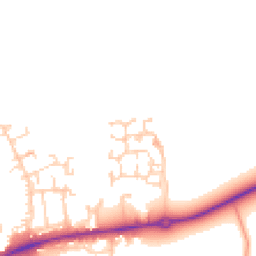 Daytime road noise heatmap for DL9 4XP