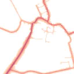 Daytime road noise heatmap for DN10 4AW
