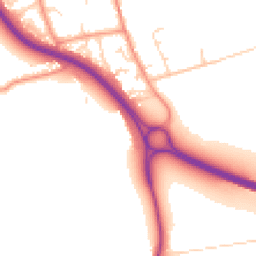 Daytime road noise heatmap for DN10 4QB