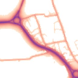 Daytime road noise heatmap for DN10 4QH