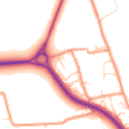 Daytime road noise heatmap for DN10 4QQ
