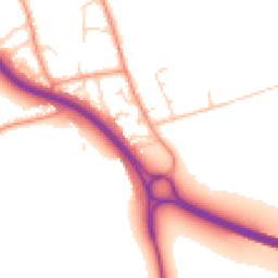 Daytime road noise heatmap for DN10 4QW