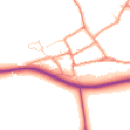 Daytime road noise heatmap for DN10 4RS