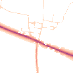 Daytime road noise heatmap for DN10 5AN