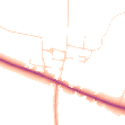 Daytime road noise heatmap for DN10 5AS
