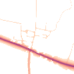 Daytime road noise heatmap for DN10 5AT