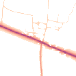 Daytime road noise heatmap for DN10 5DN