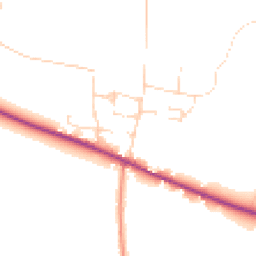 Daytime road noise heatmap for DN10 5DQ