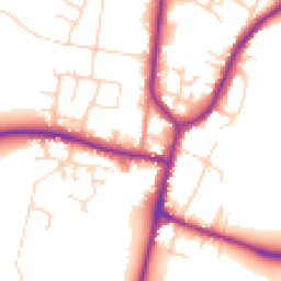 Daytime road noise heatmap for DN10 6JZ