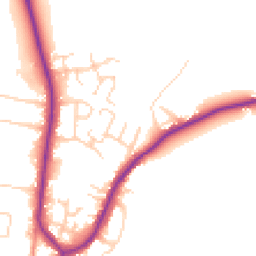 Daytime road noise heatmap for DN10 6QF