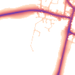 Daytime road noise heatmap for DN10 6XE