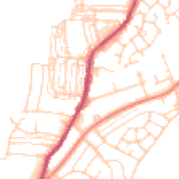 Daytime road noise heatmap for DN12 1AD