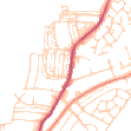 Daytime road noise heatmap for DN12 1AH