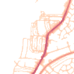 Daytime road noise heatmap for DN12 1AY