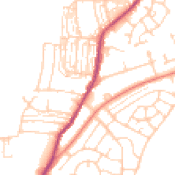 Daytime road noise heatmap for DN12 1DH