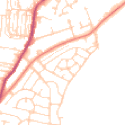 Daytime road noise heatmap for DN12 1DU